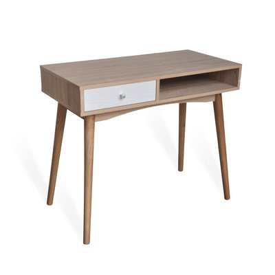 Bureau en mélamine 1 tiroir, Practique HISPANOHOGAR