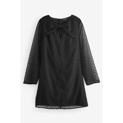 Robe courte à manches longues avec nœud NEXT
