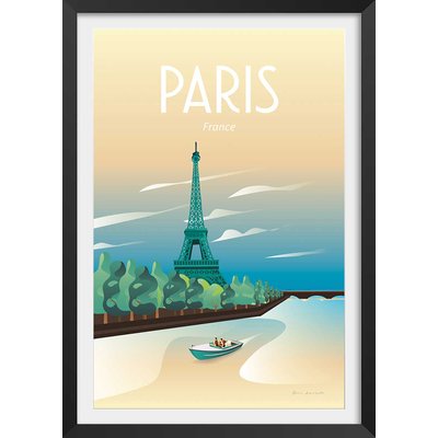 Affiche ville voyage à Paris HEXOA