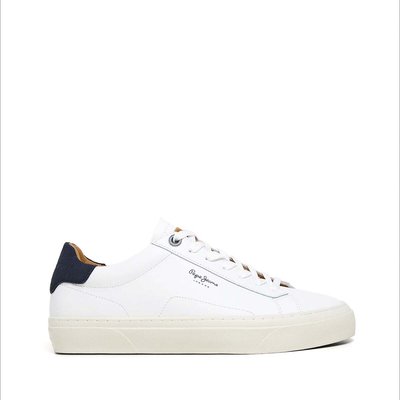 Baskets En Cuir Avec Détails En Daim PEPE JEANS