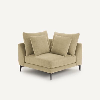 Ecksofa aus geflochtenem Polyester, MODERNISTE, Design Emmanuel Gallina AM.PM X EMMANUEL GALLINA