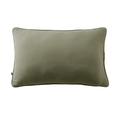 Coussin déhoussable GAIA – Gaze de coton avec passepoil élégant EDEN