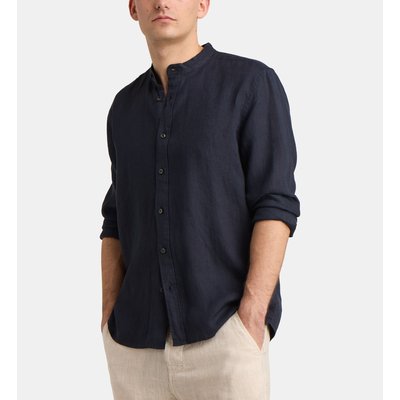 Chemise droite pimoa unie en lin GALERIES LAFAYETTE