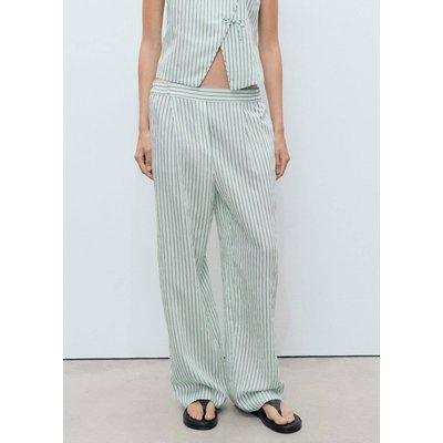 Pantalon fluide à rayures MANGO