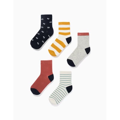 5 paires de chaussettes avec détails contrastés ZIPPY