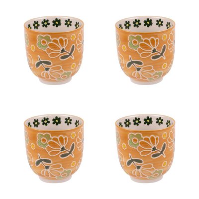 Coffret de 4 gobelets   7 cm-PEONY TABLE PASSION