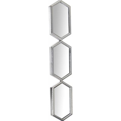 Miroir en métal, forme hexagonale RECOLLECTION