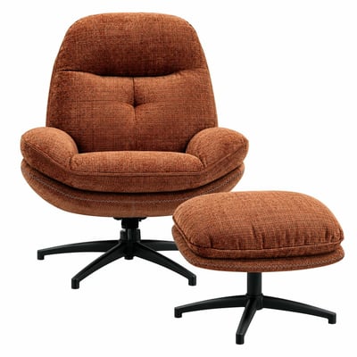 Fauteuil détente pivotant + repose-pieds IENA PIER IMPORT