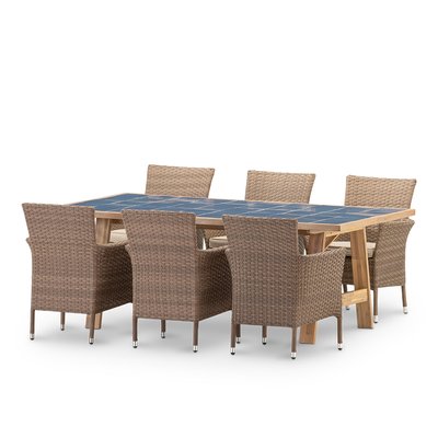 Salon de jardin, 8 chaises, BISBAL & BOLONIA DEFORA HOME