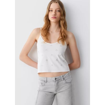 Jean low waist wide leg MANGO TEEN