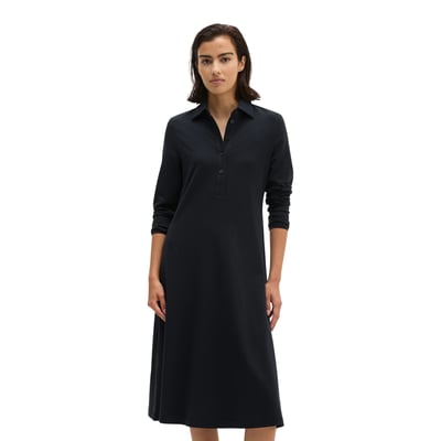 Robe chemise évasée en jersey simple avec finition  paper MARC O'POLO