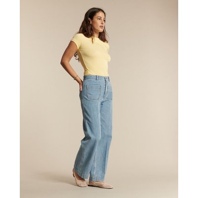JEANS DROIT LARGE TAILLE HAUTE DENIM CONFORT LABDIP