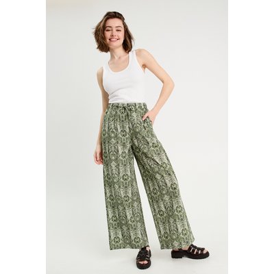 Pantalon large taille haute CACHE CACHE