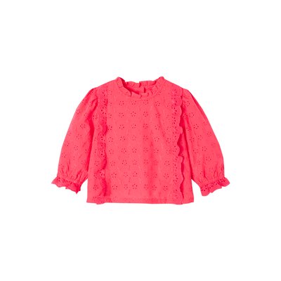 Blouse en broderie anglaise Bébé à volants VERTBAUDET