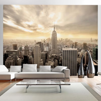 Papier peint intissé panoramique Ville et Architecture New York - Manhattan à l'aube EDEN