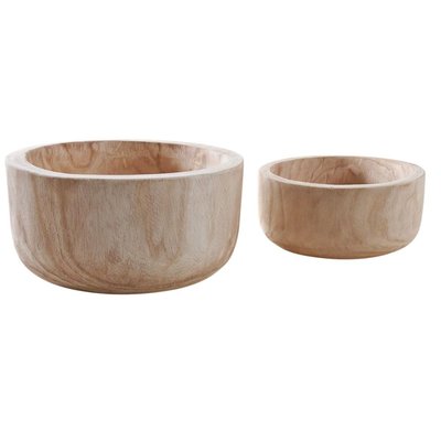 Corbeille ronde en paulownia (Lot de 2) AUBRY GASPARD