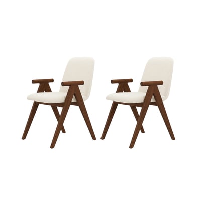Lot de 2 chaises tissu bouclette, PAGNOL BOBOCHIC