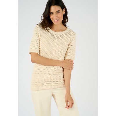 Pull maille fantaisie pur coton DAMART