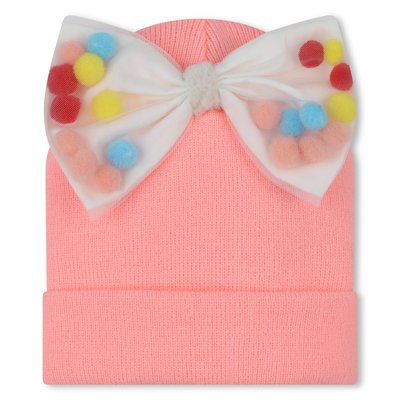 Bonnet à noeud et pompons BILLIEBLUSH