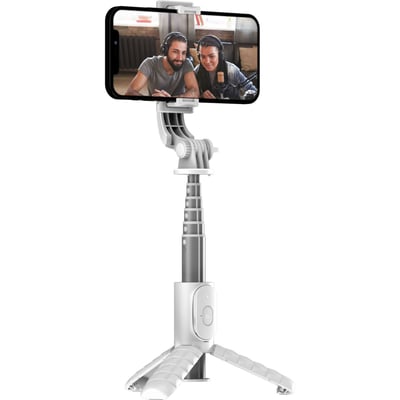 Perche à selfie Bluetooth 2 en 1 avec LED blanc TNB