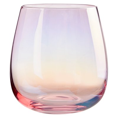 Set of 4 Pink Frosted Tumbler Glasses SO'HOME