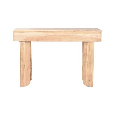 Lampe de table feuille dorée esprit tropical en métal et bois RECOLLECTION