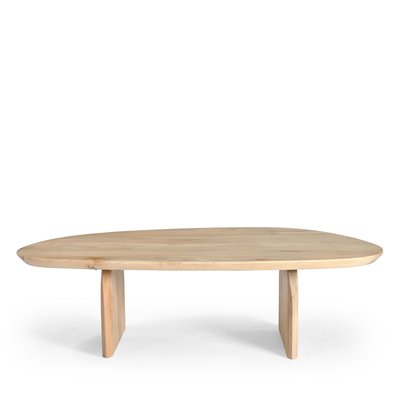 Table basse organique en bois massif de manguier - MALANG DRAWER