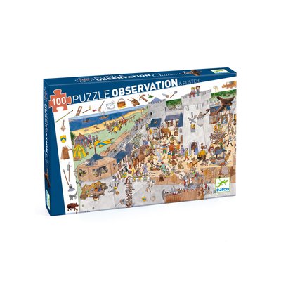 Puzzles observation - Le château fort - 100 pcs DJECO
