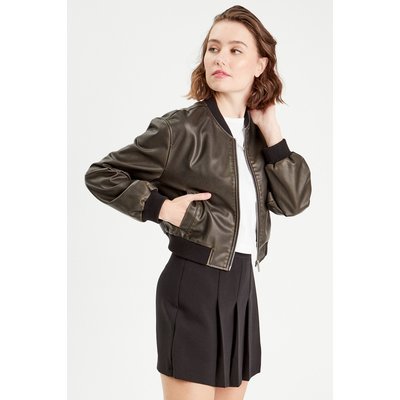 Veste bomber simili cuir CACHE CACHE