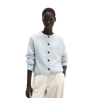 Cardigan coupe classique en un mélange douillet de coton bio et de laine d'alpaga MARC O'POLO