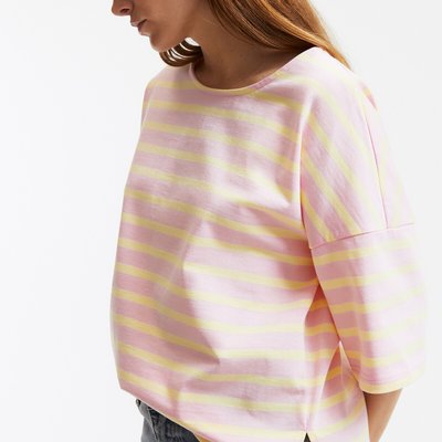 Tee shirt col rond manches courtes LA REDOUTE COLLECTIONS