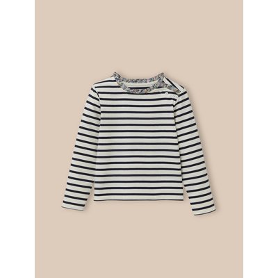 T-shirt marinière tissu Liberty en coton Biologique CYRILLUS