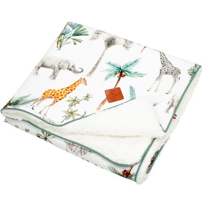Couverture plaid réversible en sherpa SAFARI SEVIRA KIDS