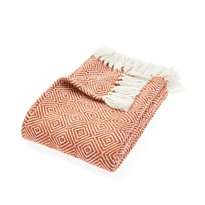 Indoor/Outdoor Woven Diamond Throw 100% Recycled HUG RUG WOVEN