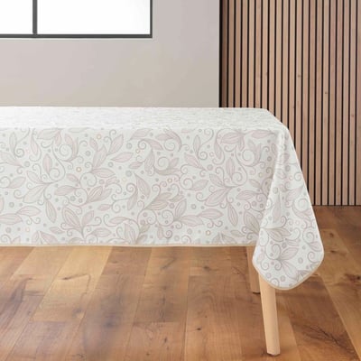 Nappe rectangulaire 145x240 antitache imprimé métallisé DECORATIE