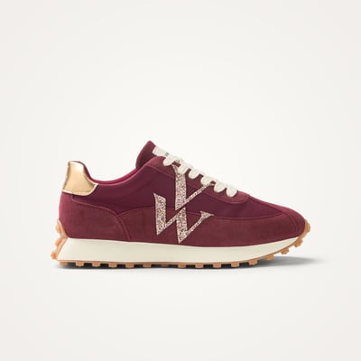 Baskets monogramme à lacets avec semelle running FLOW Initials VANESSA WU