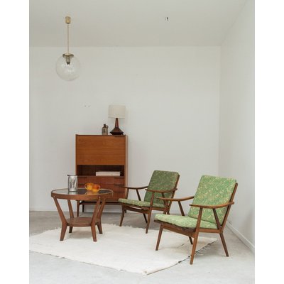Fauteuil scandinave vert Jakob N°426 - Bon état DEBONGOUT