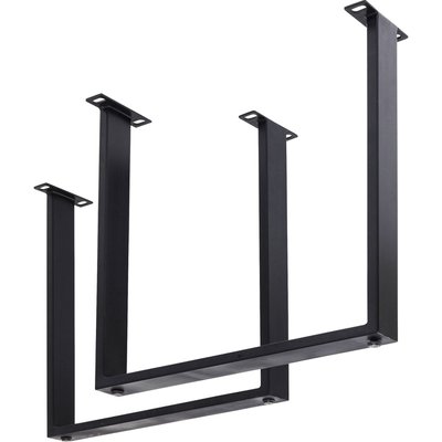 Lot de 2 pieds de table en acier, TAVOLA KARE DESIGN