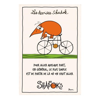Torchon Shadok À vélo WINKLER