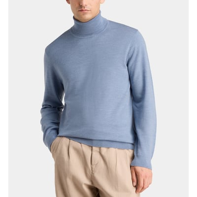 Pull maille droit terirol col roulé laine mérinos GALERIES LAFAYETTE