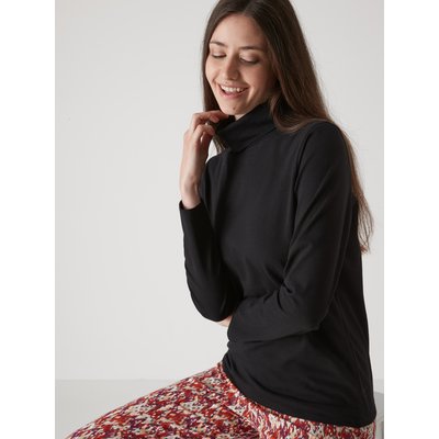 Sous pull col roule femme coton La Redoute