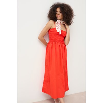 Robe bretelles col carré en coton BONOBO