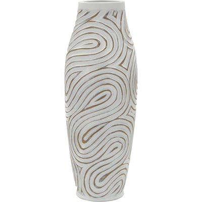 Vase haut relief spiralé sculptural MODERN RECOLLECTION