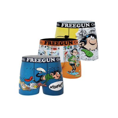 Lot de 3 Boxers Gaston Lagaffe FREEGUN