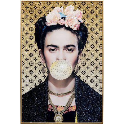 Tableau artiste féminine avec un chewing-gum KARE DESIGN