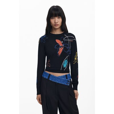 Pull fin motifs floraux DESIGUAL