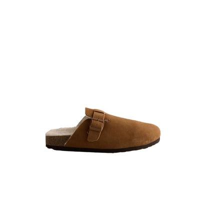 Chaussons mules en daim à boucle NEXT