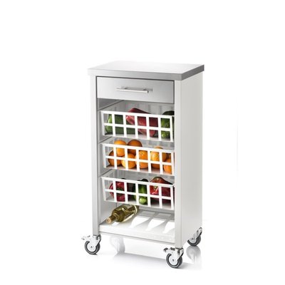 Desserte de cuisine avec plan de travail en acier inoxydable, MOHER DON HIERRO
