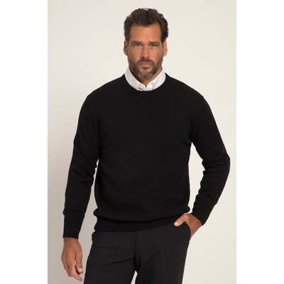 Pull en coton à col rond, broderie JP1880