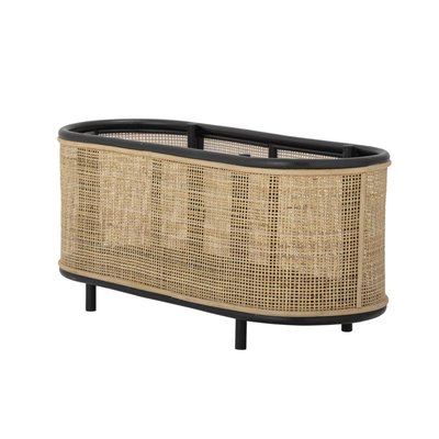 Porte revue ou jardinière en cannage et rotin POLKA HYDILE